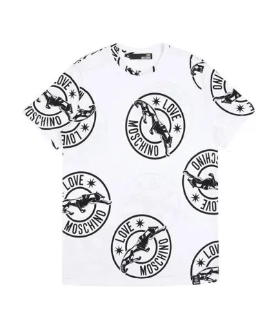MOSCHINO LOGO DETAILS T-SHIRT