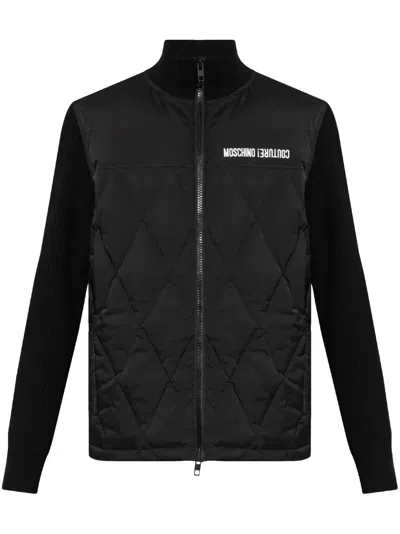 MOSCHINO LOGO-EMBROIDERED JACKET