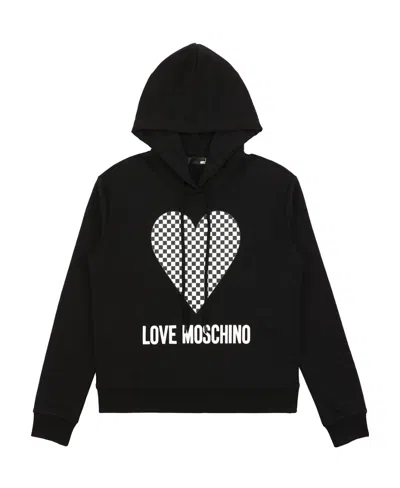 MOSCHINO LOGO HOODED SWEATER