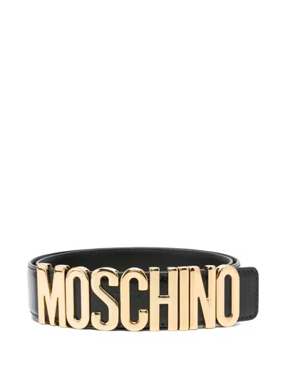 MOSCHINO LOGO-LETTERING BELT