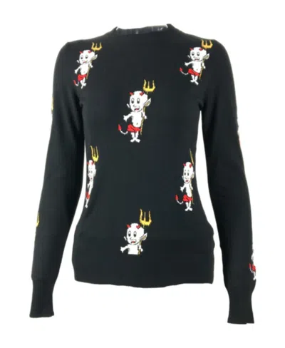 MOSCHINO LOGO LONG-SLEEVED SWEATER