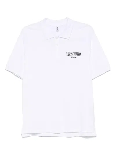 MOSCHINO LOGO-PRINT POLO SHIRT