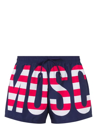 MOSCHINO LOGO-PRINT SWIM SHORTS