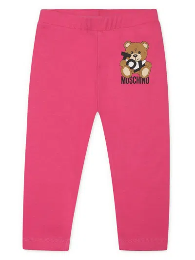 MOSCHINO LOGO-PRINT TROUSERS