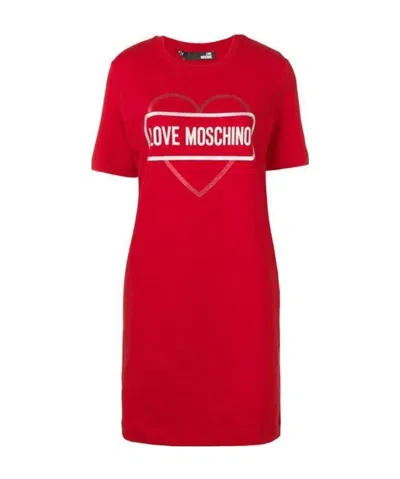 MOSCHINO LOGO SHORT-SLEEVED T-SHIRT DRESS