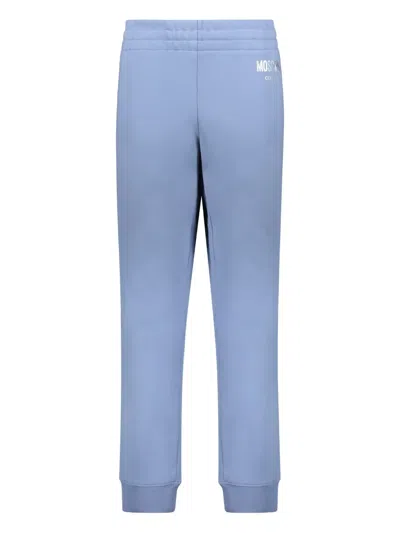 MOSCHINO LOGO-STAMP TRACK PANTS