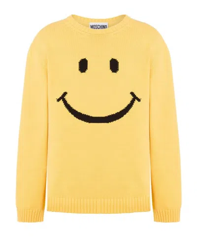MOSCHINO MOSCHINO LOGO EMBROIDERED CREWNECK JUMPER