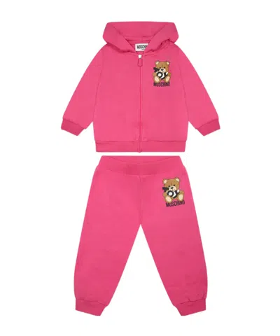 MOSCHINO LONG-SLEEVED SWEATSHIRT AND ELASTIC WAIST PANTS