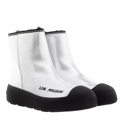 MOSCHINO LOVE MOSCHINO SNEAKERD.RACE50 VIT. METAL FUCILE DARK GRAY NEU & OVP 1357192