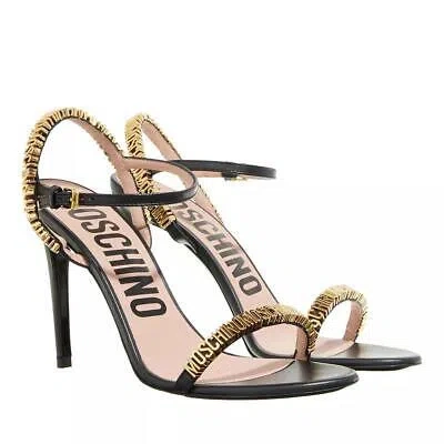 MOSCHINO MOSCHINO MINI LETTERING SANDALS NERO BLACK NEU & OVP 1355988