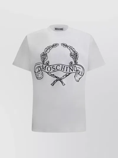 MOSCHINO MONOGRAMMED CREW NECK T-SHIRT