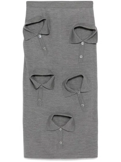 MOSCHINO MULTI-COLLAR SKIRT