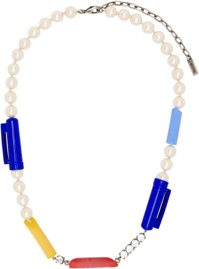 MOSCHINO MULTICOLOR CHARM NECKLACE