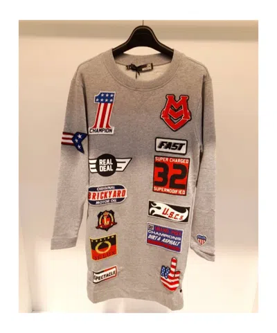 MOSCHINO PATCH LONG-SLEEVED DRESS