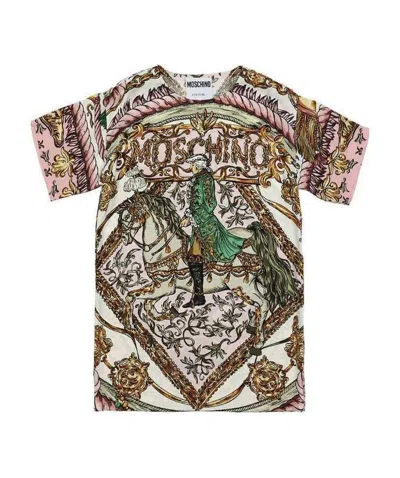 MOSCHINO PATTERN PRINTED T-SHIRT DRESS