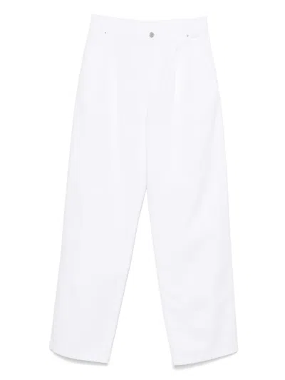 MOSCHINO PLEAT-DETAILING JEANS