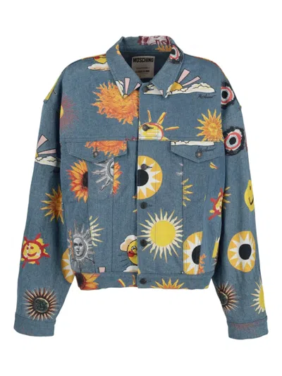 MOSCHINO PRINTED SHIRT JACKET