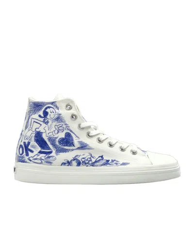 MOSCHINO PRINTED SNEAKERS