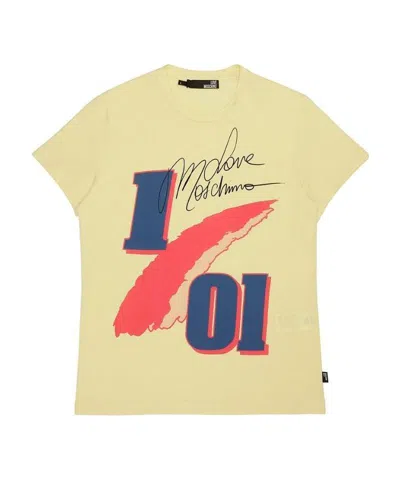 MOSCHINO PRINTED T-SHIRT WITH ROUND NECK