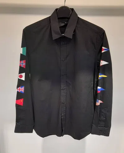 MOSCHINO PRINTING LONG-SLEEVED SHIRT