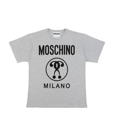 MOSCHINO QUESTION MARK LOGO PRINTED T-SHIRT