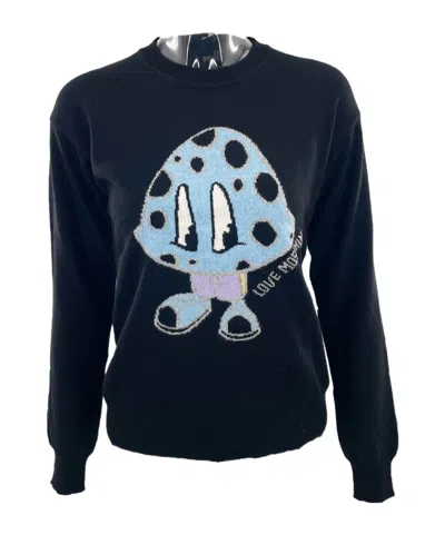MOSCHINO ROUND-COLLAR AND LONG-SLEEVED SWEATER