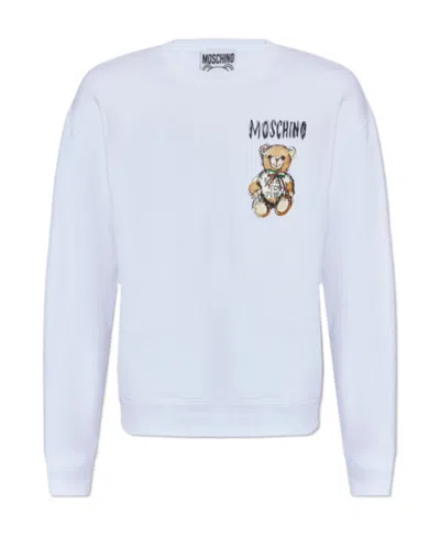 MOSCHINO ROUND COLLAR LONG SLEEVE SWEATER