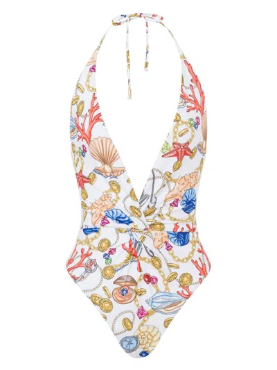 MOSCHINO SHELL PRINT SWIMSUIT