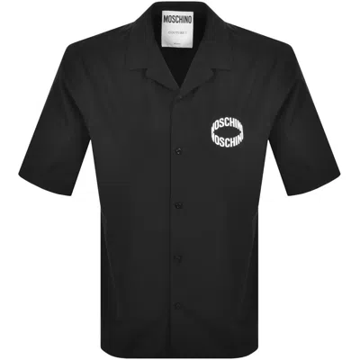 MOSCHINO MOSCHINO SHORT SLEEVE LOGO SHIRT BLACK