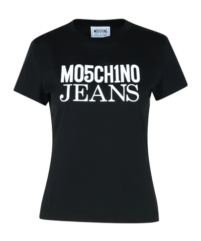 MOSCHINO MOSCHINO JEANS LOGO PRINTED CREWNECK T-SHIRT