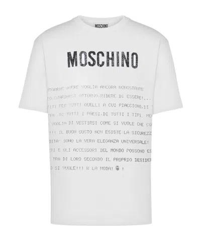 MOSCHINO SLOGAN-PRINT T-SHIRT