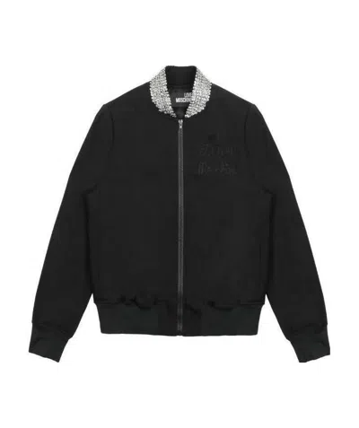 MOSCHINO SHORT STYLE LOGO CASUAL JACKET