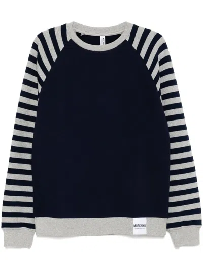 MOSCHINO STRIPE DETAILING SWEATSHIRT