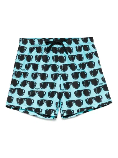 MOSCHINO SUNGLASSES-PRINT SWIM SHORTS