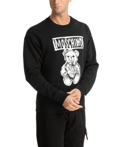 MOSCHINO MOSCHINO SWEATSHIRT HERREN TEDDY BEAR 242ZRV172770281555 BLACK SCHWARZ HOODIE