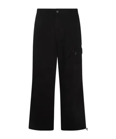 MOSCHINO MOSCHINO TAPERED-LEG DRAWSTRING ANKLES CARGO TROUSERS