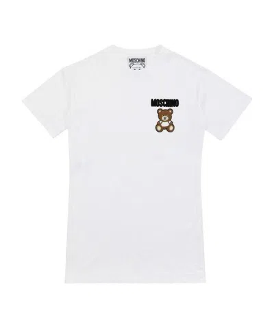 MOSCHINO TEDDY BEAR BEADED T-SHIRT DRESS