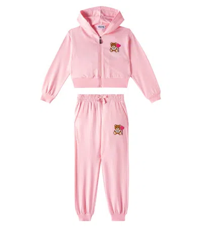 MOSCHINO TEDDY BEAR COTTON-BLEND TRACKSUIT