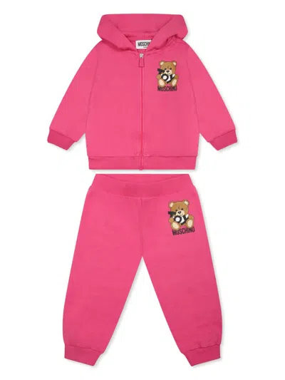 MOSCHINO TEDDY-BEAR-MOTIF TRACKSUIT SET