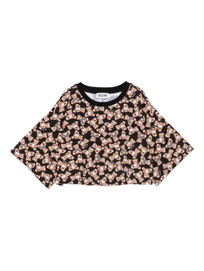 MOSCHINO TEDDY BEAR-PRIN CROP TOP