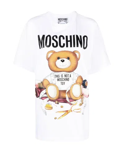 MOSCHINO TEDDY BEAR PRINT COTTON T-SHIRT