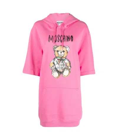 MOSCHINO TEDDY BEAR-PRINT ORGANIC COTTON MINIDRESS
