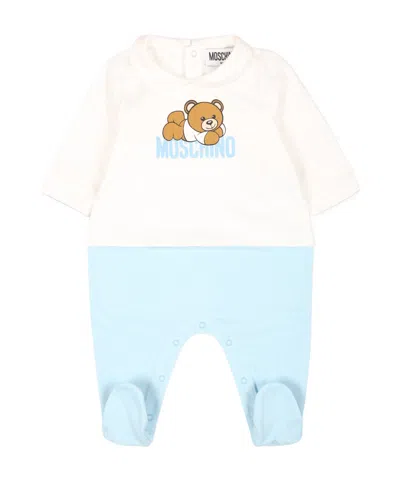 MOSCHINO MOSCHINO KIDS TEDDY LOGO ROMPER
