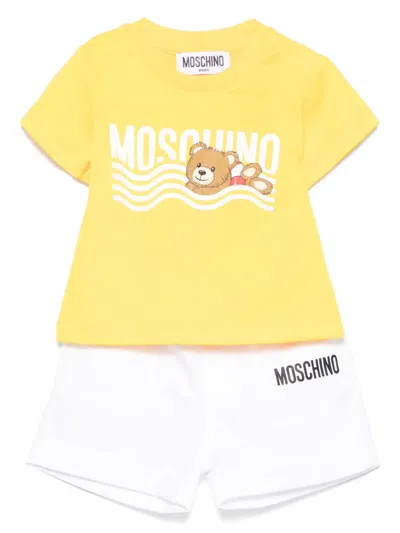 MOSCHINO TEDDY-BEAR-PRINT SHORTS SET