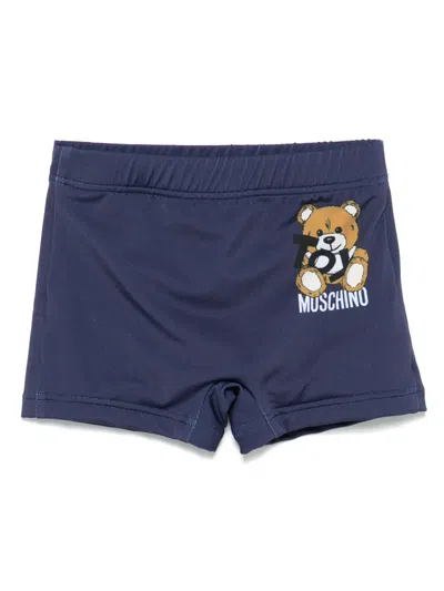 MOSCHINO TEDDY BEAR-PRINT SWIM TRUNKS