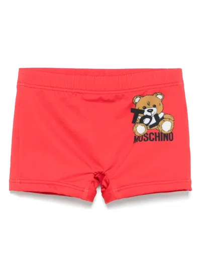 MOSCHINO TEDDY BEAR-PRINT SWIM TRUNKS