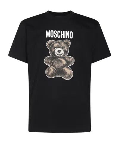 MOSCHINO MOSCHINO TEDDY BEAR PRINTED CREWNECK T-SHIRT
