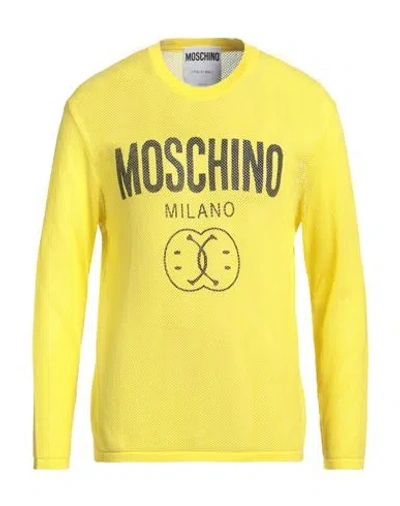 MOSCHINO TEEN MOSCHINO TEEN MAN T-SHIRT YELLOW SIZE 40 COTTON