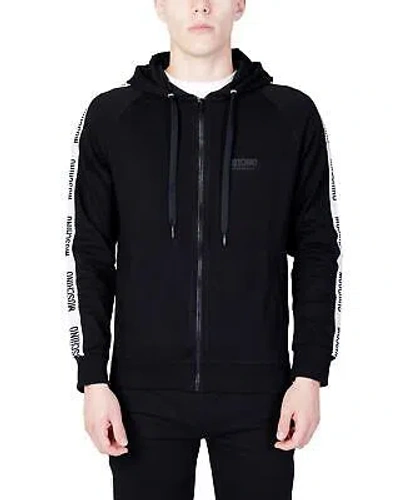 MOSCHINO UNDERWEAR MOSCHINO UNDERWEAR MENS LOGO TAPE TRACKSUIT BLACK - SWEATSHIRTS & HOODIES