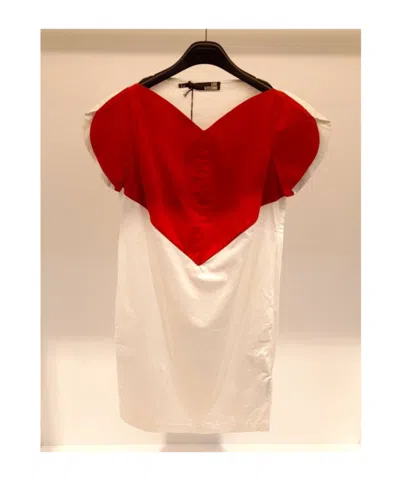 MOSCHINO V-NECK CONTRAST DRESS